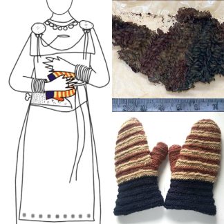 Mittens Eura Luistari. Naalbinding, viking.