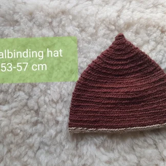 Naalbinding hat 53-57cm. 100% wool. Viking hat